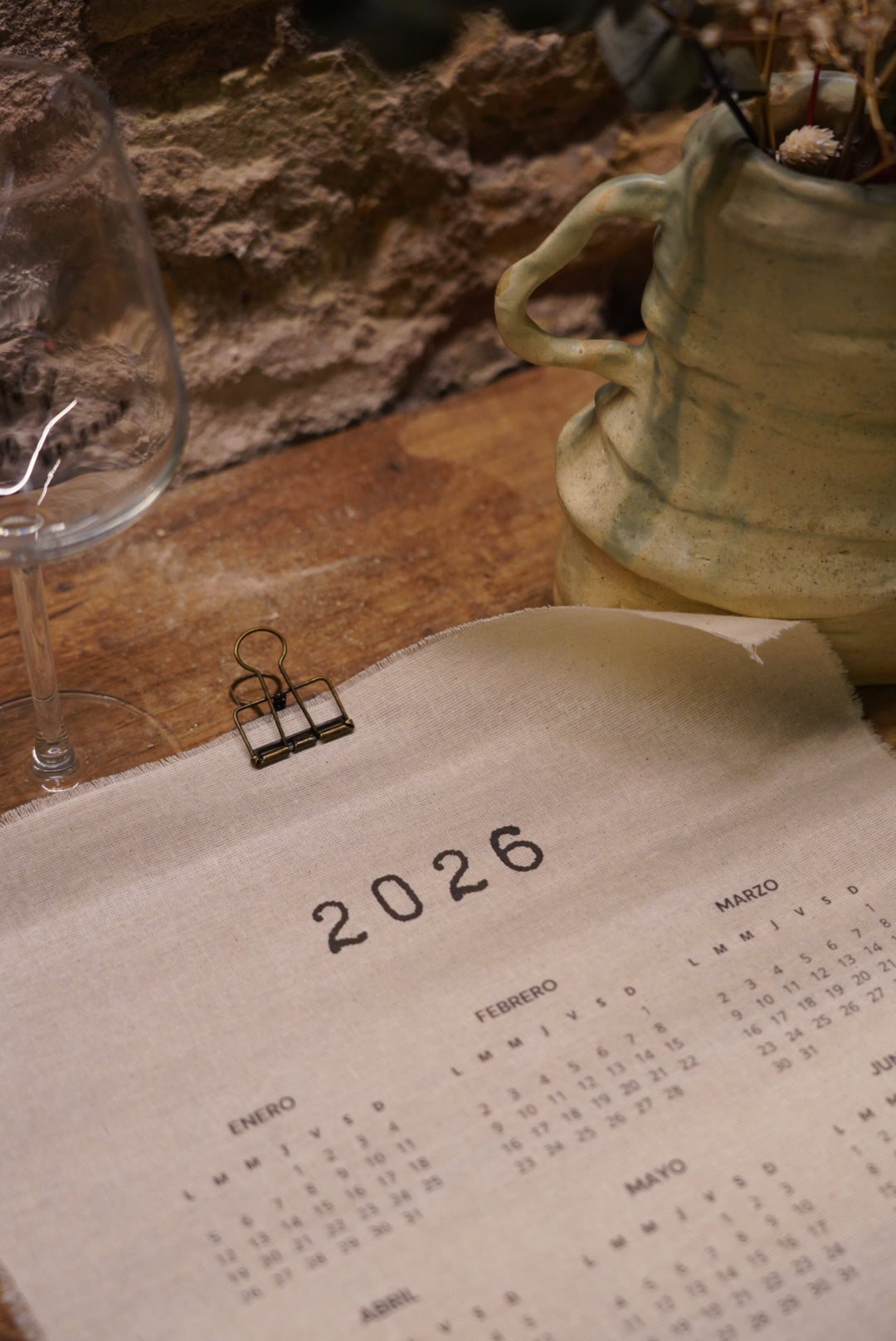 Calendario para bordar 2026