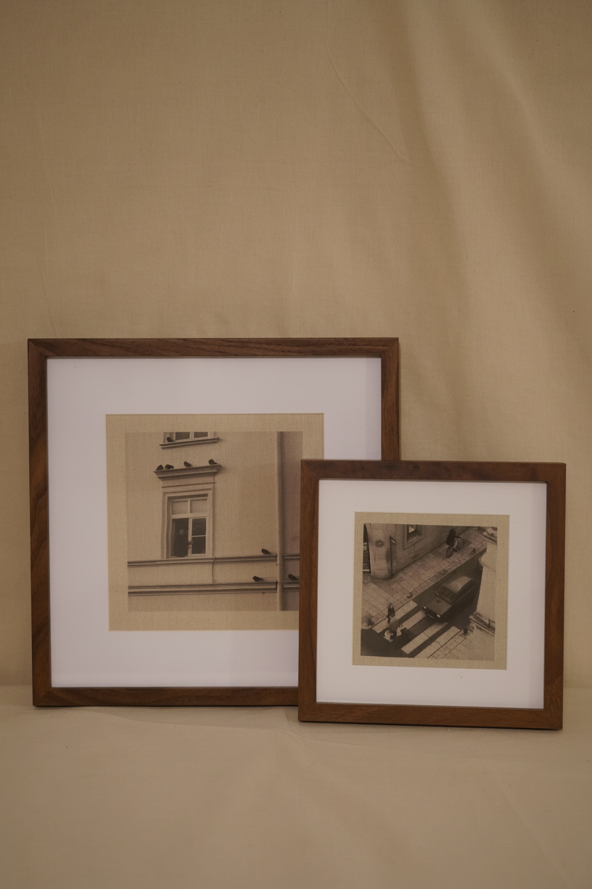 Marco cuadrado madera