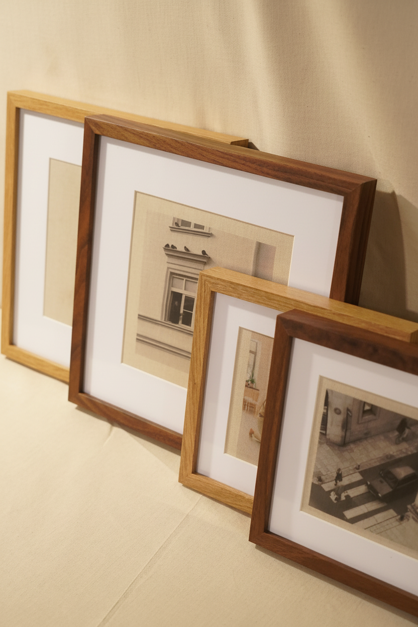 Marco cuadrado madera