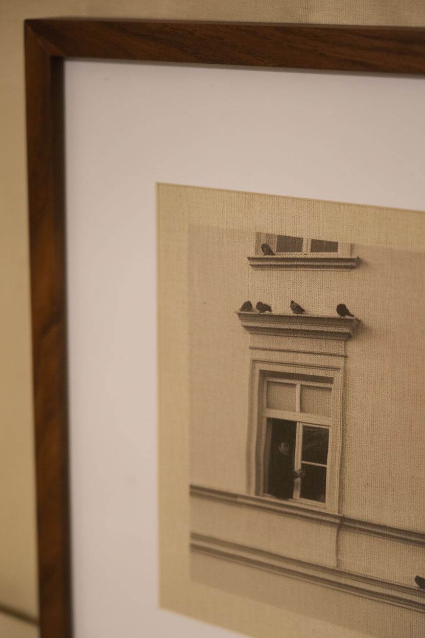 Marco cuadrado madera