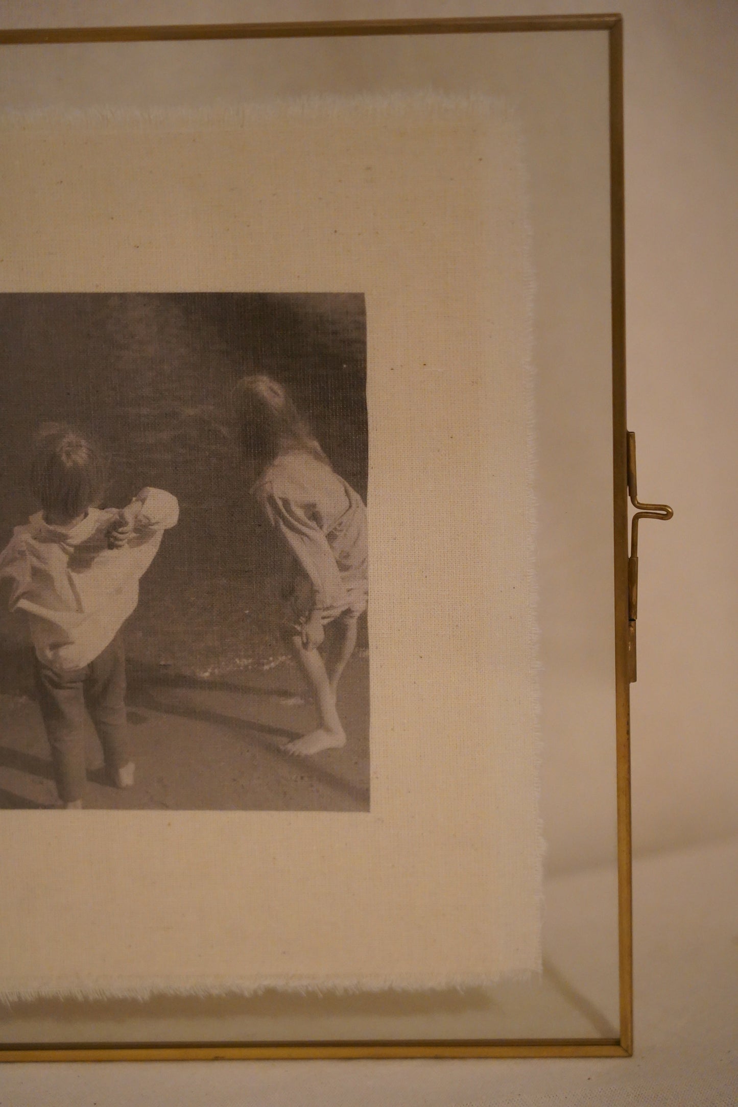 Revelado de foto y texto para marco de cristal doble