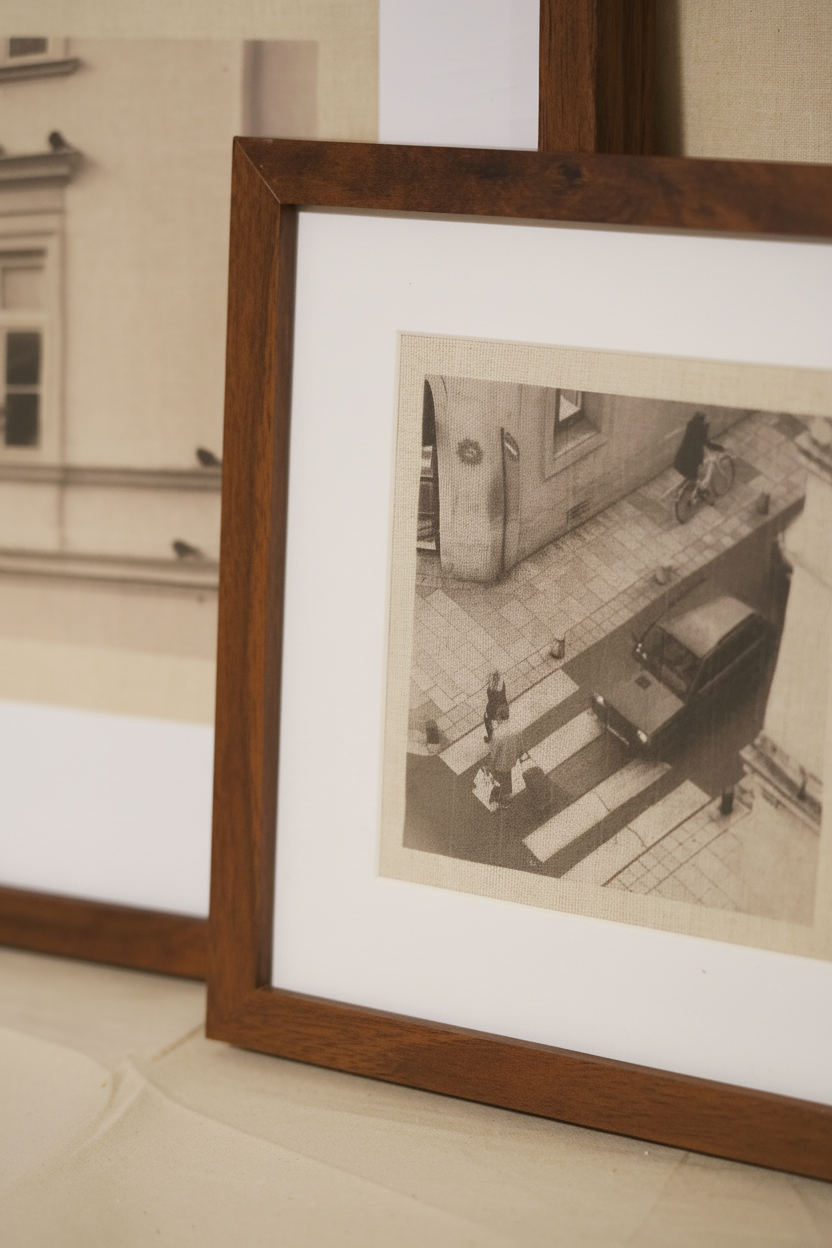 Marco cuadrado madera