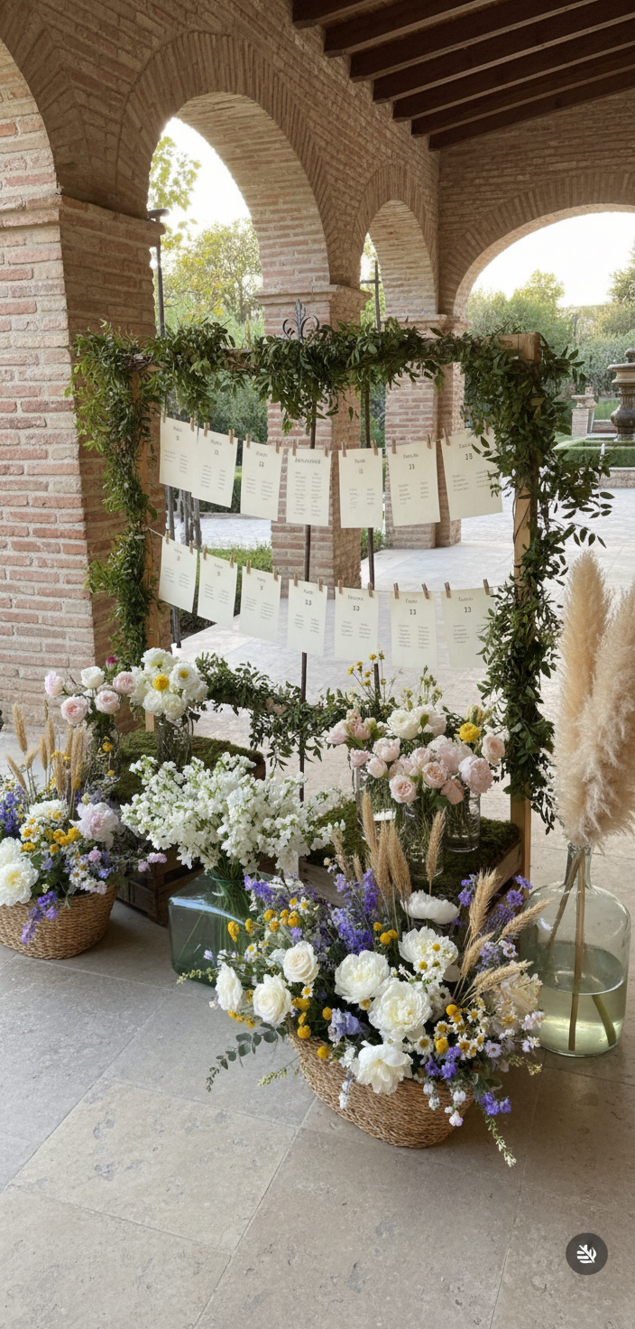 Seating plan colgante