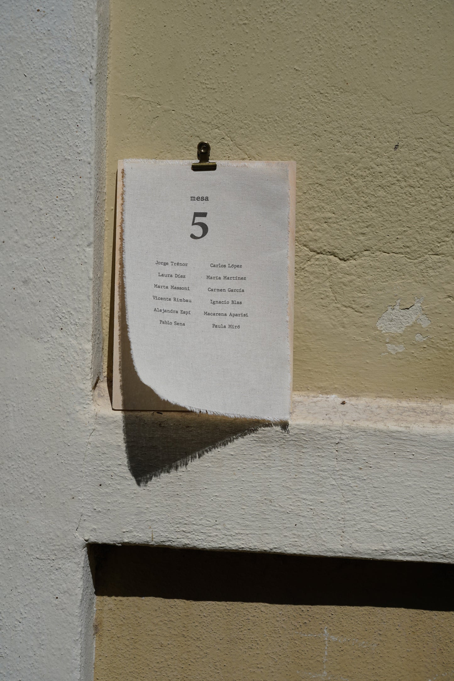 Seating plan