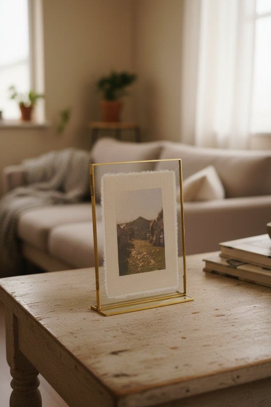 Marco cristal dorado 13*18