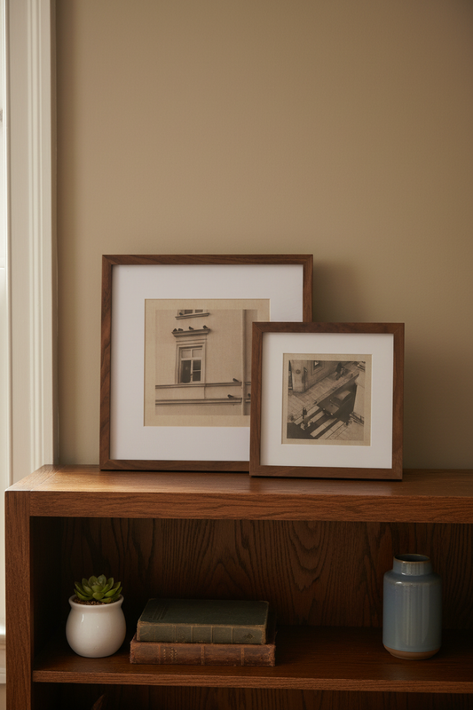 Marco cuadrado madera