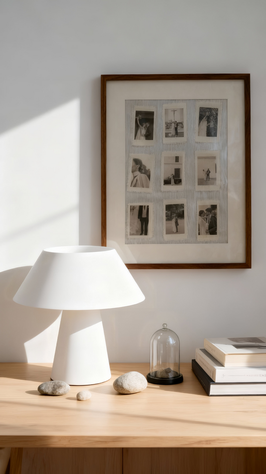 9 revelados en marco de madera A3+