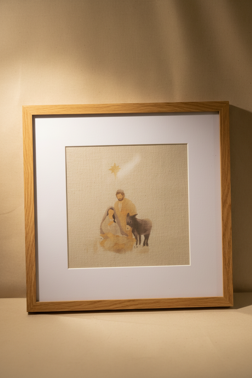 Marco cuadrado madera