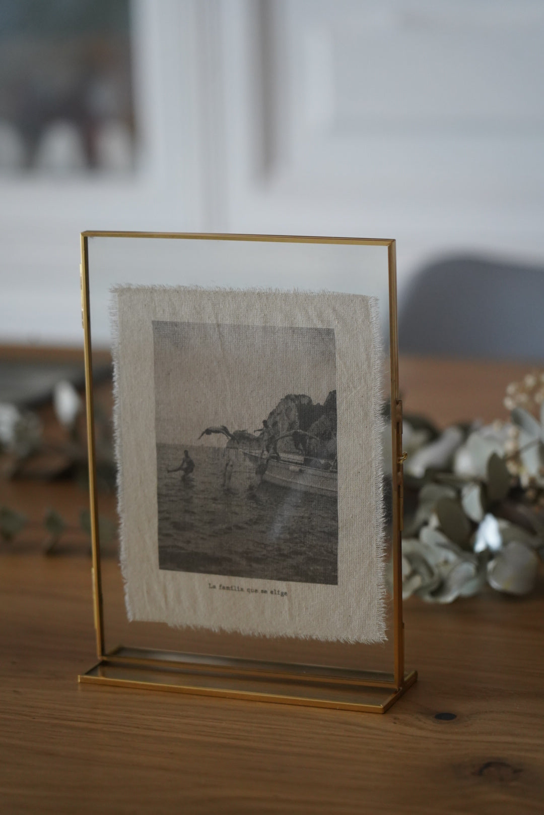 Marco cristal dorado 13*18